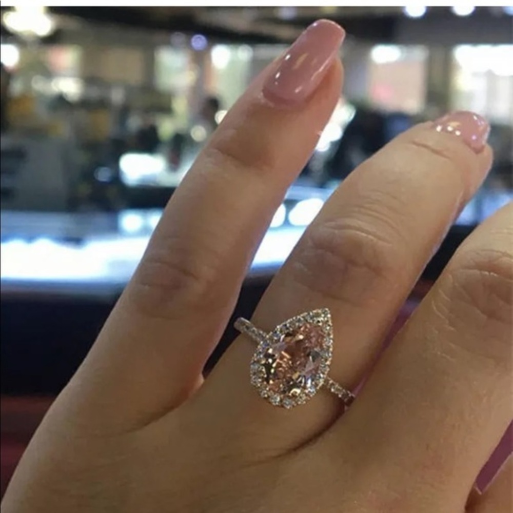 NEW rose gold bridal engagement wedding ring